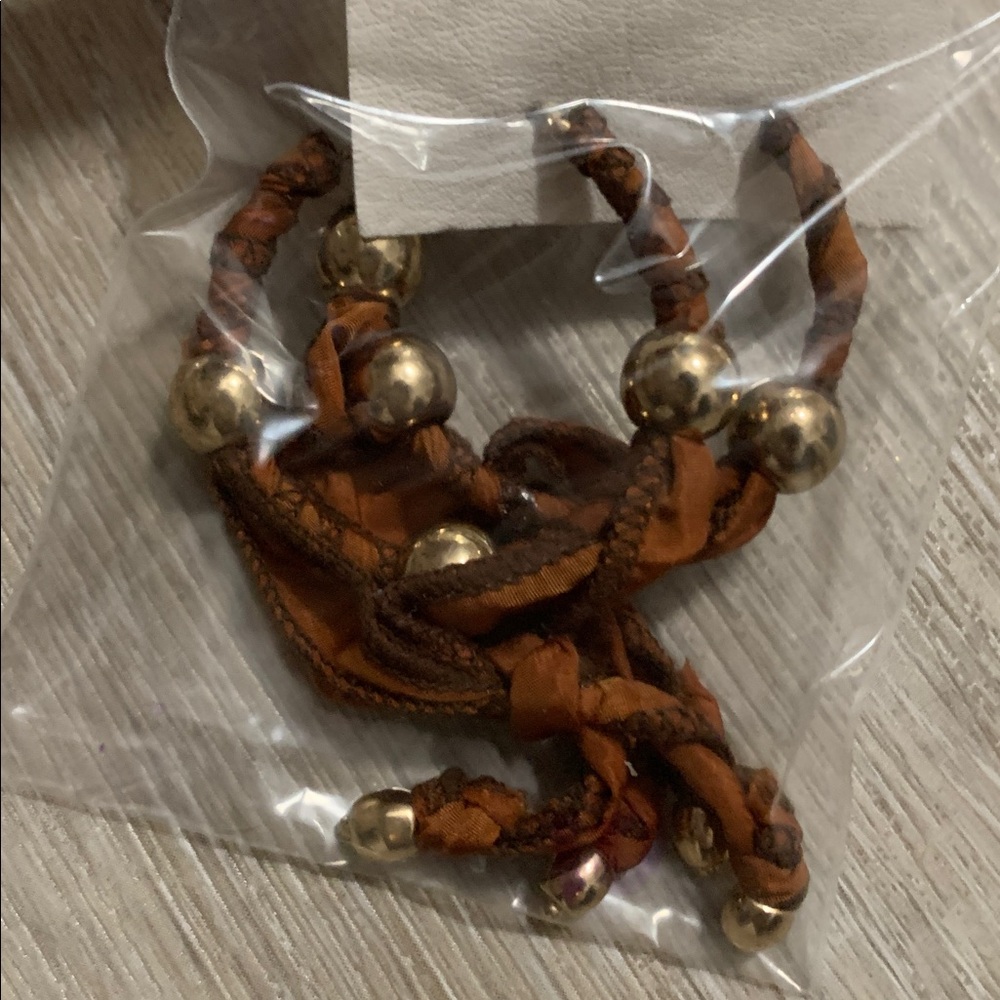 Free People Lingering Love Hoops NWT Brown - Picture 3 of 5